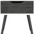 25" Gray and White One Drawer Faux Wood Nightstand