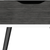 25" Gray And White Wood One Drawer Nightstand