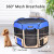 JESPET Pet Dog Playpens 36", 45" & 61" Portable Soft Dog Exercise Pen Kennel with Carry Bag for Puppy Cats Kittens Rabbits, Indoor/Outdoor Use