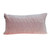Homeroots Home Decor Tufted Diamonds Rose Gold Velvet Lumbar Accent Pillow, 12 x 24 x 4 Inches
