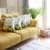Set of Four 18" Green Fabric Throw Pillow Covers