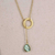 Lucky Luminous Crystal Lariat style Necklace