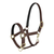 TuffRider EasyCare EquiLeather Heavy Duty Break Away Halter with Brass Plated Fittings-Brown-Pony