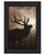 Elk Sunrise Black Framed Print Wall Art