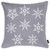 Homeroots Home Decor Set of Four Gray Merry Bright Christmas Throw Pillows
