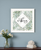 GOOD VIBES White Framed Print Wall Art