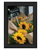 Sunflower Bouquet Black Framed Print Wall Art