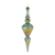 Irredescent Glass Finial Drop Ornament 