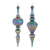 Irredescent Glass Finial Drop Ornament 