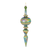 Irredescent Glass Finial Drop Ornament 