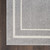 5' X 7' Gray And Ivory Indoor Outdoor Area Rug