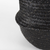 Set of Three Black Wicker Basket