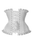 Top Drawer White Steel Boned Burlesque Underbust Corset Waist Cincher