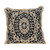 Homeroots Home Decor Boho Garland Beige and Black Decorative Accent Pillow