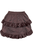 Brown Brocade Ruched Bustle Skirt