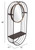 Industrial Gray Mirror Shelf