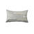 12" X 20" Gray Cowhide Throw Pillow