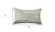 12" X 20" Gray Cowhide Throw Pillow