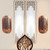 Copper and Gold Wall Candle Sconces with Tree of Life Design