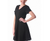 InstantFigure Short V-neck Panel dress w/flared skirt