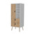 20" White and Natural Two Drawer Dresser