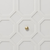 White and Gold Moroccan Dynasty Two Door Accent Cabinet