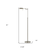 61" Nickel Metal Adjustable Swing Arm Floor Lamp With Gray Shade