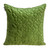 Homeroots Home Decor Olive Quilted Velvet Geo Decorative Throw Pillow, 20 x 20 x 4 Inches