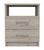 20" Light Gray Wood Two Drawer Nightstand
