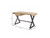 50" Gold and Black Aluminum Writing Desk