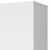 16" White Accent Cabinet With Four Shelves