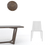 White Upholstered Leather Dining Side Chair