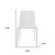 White Upholstered Leather Dining Side Chair
