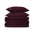Plum Queen Cotton Blend 650 Thread Count Washable Duvet Cover Set