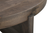 36" Brown Solid Wood Round Cross Legs Coffee Table