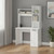 39" White Computer Desk With Hutch