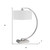 26" Nickel Metal Lantern Desk USB Table Lamp With White Shade