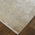2' X 3' Taupe Ivory And Gold Abstract Area Rug With Fringe