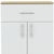 34" Light Oak and White Pantry Cabinet