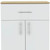 34" Light Oak and White Pantry Cabinet