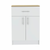 34" Light Oak and White Pantry Cabinet
