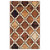 8' X 10' Brown Quatrefoil Power Loom Distressed Stain Resistant Area Rug