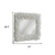28" White Rattan Framed Accent Mirror