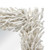 28" White Rattan Framed Accent Mirror