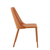 Terra Cotta Upholstered Leather Dining Side Chair