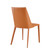Terra Cotta Upholstered Leather Dining Side Chair