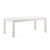 63" White Solid Wood Dining Table