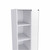 White Bathroom Storage Cabinet with Glass Door and Sliding Drawers