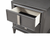29" Dark Gray Solid Wood and Wood Two Drawer Nightstand