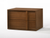 19" Solid Wood and Wood Two Drawer Nightstand